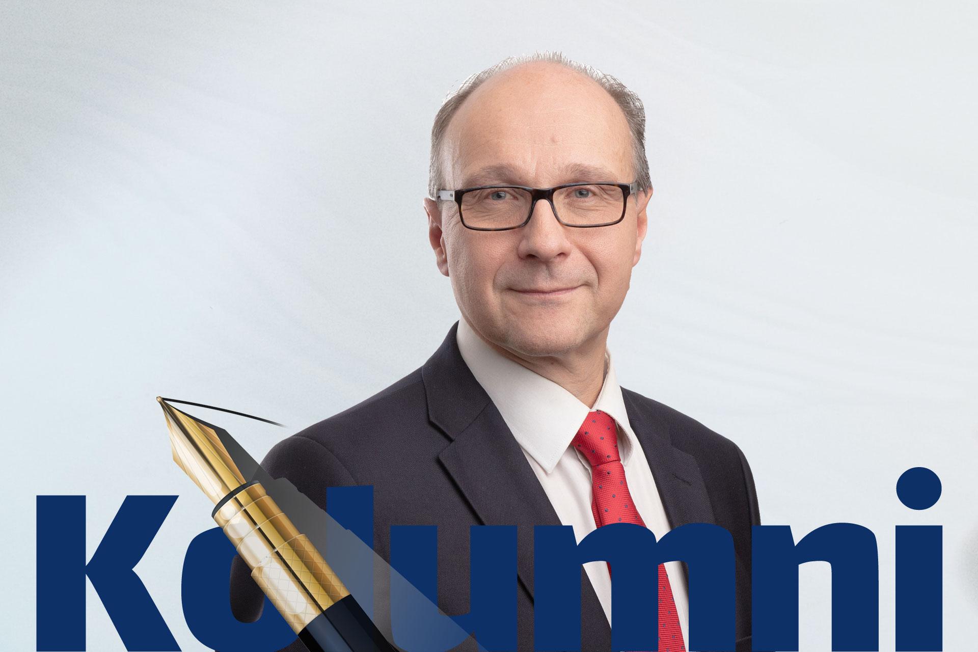 Johtaja Marko Silen Helsingin seudun kauppakamari. Kolumni.