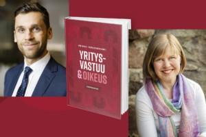 Kirja yritysvastuu ja oikeus. Päätoimittajat Anne Vanhala ja Michael Ristaniemi.
